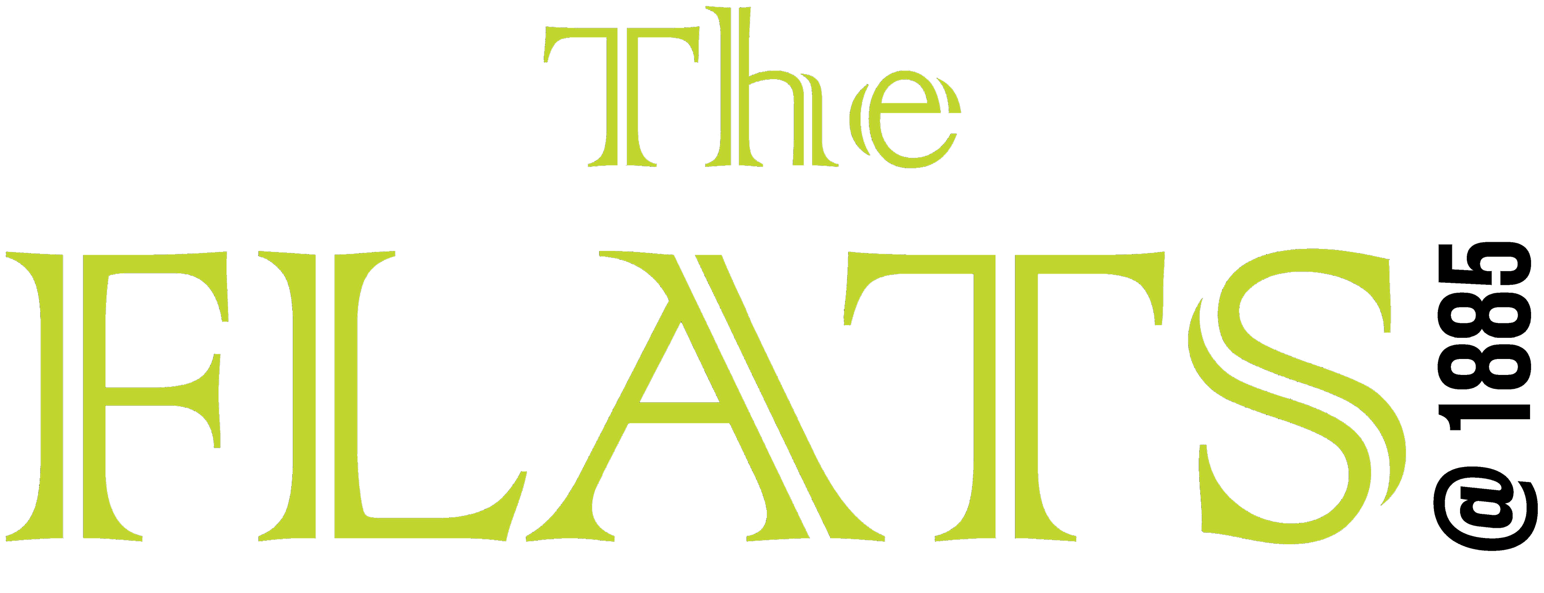 The image features the text "The FLATS" in a stylized font.